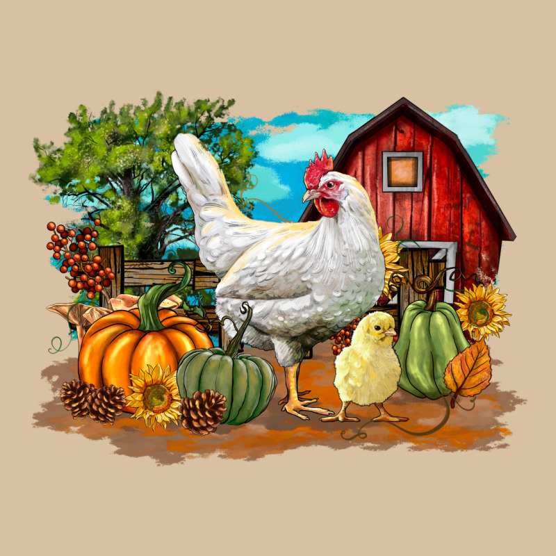 Fall Chicken Heavyweight Hoodie by LillyAllenDesigns | Teevron