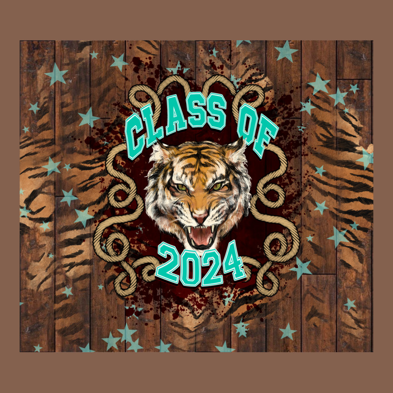 Class Of 2024 Tiger Zipper Hoodie by NancyCooperArtShop | Teevron