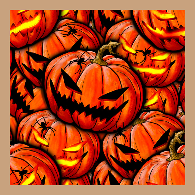 Halloween Pumpkin Seamless Pattern Vintage Tee by BundleAndBundleShop | Teevron