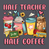 Half Teacher Half Coffee Vintage Hoodie | Teevron