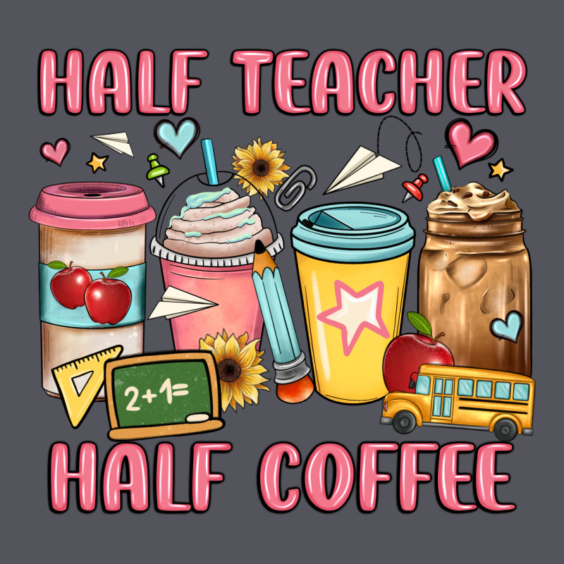 Half Teacher Half Coffee Vintage Hoodie by JahusDesignShop | Teevron
