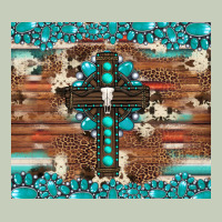 Gemstone And Cross With Cowhide Classic Tee | Teevron