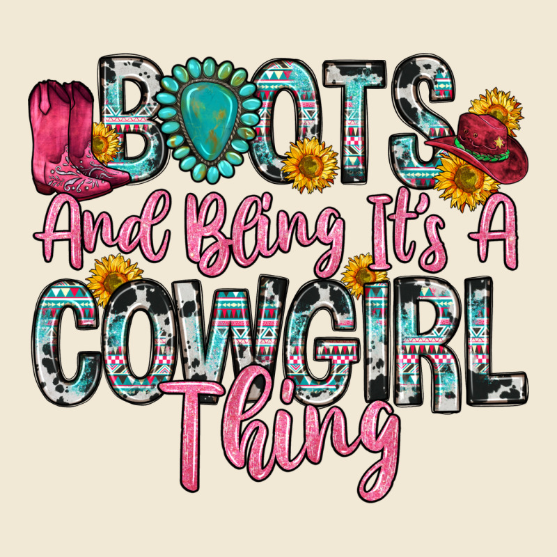 Boots And Bling It S A Cowgirl Thing Premium Tee by Zillion Design Studio | Teevron