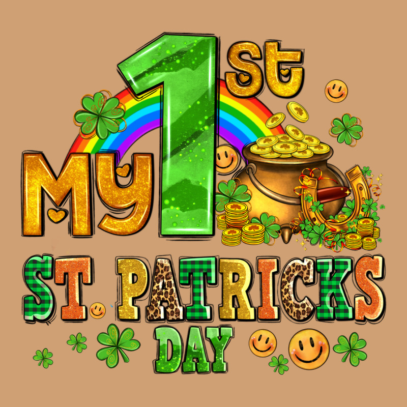 My First St Patricks Day With Coins And Shamrocks Vintage Tee by AdoDesignShop | Teevron