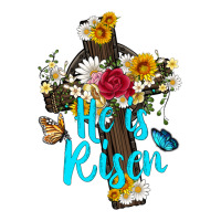 he is rısen with cross and butterfly | Teevron