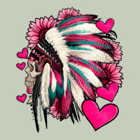 Indian Headdress With Hearts Valentine's Day Long Sleeve Tee | Teevron