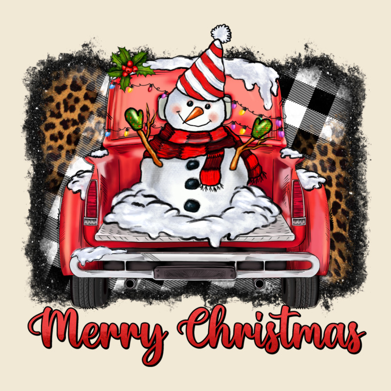 Merry Christmas Truck Snowman Premium Tee by BarkalooDesign | Teevron
