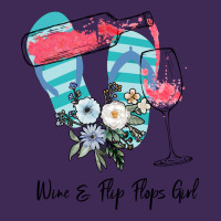 Wine Flip Flops Girl Premium Hoodie | Teevron
