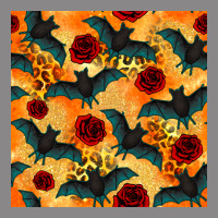 Halloween Bat And Roses Seamless Pattern Vintage Tee | Teevron
