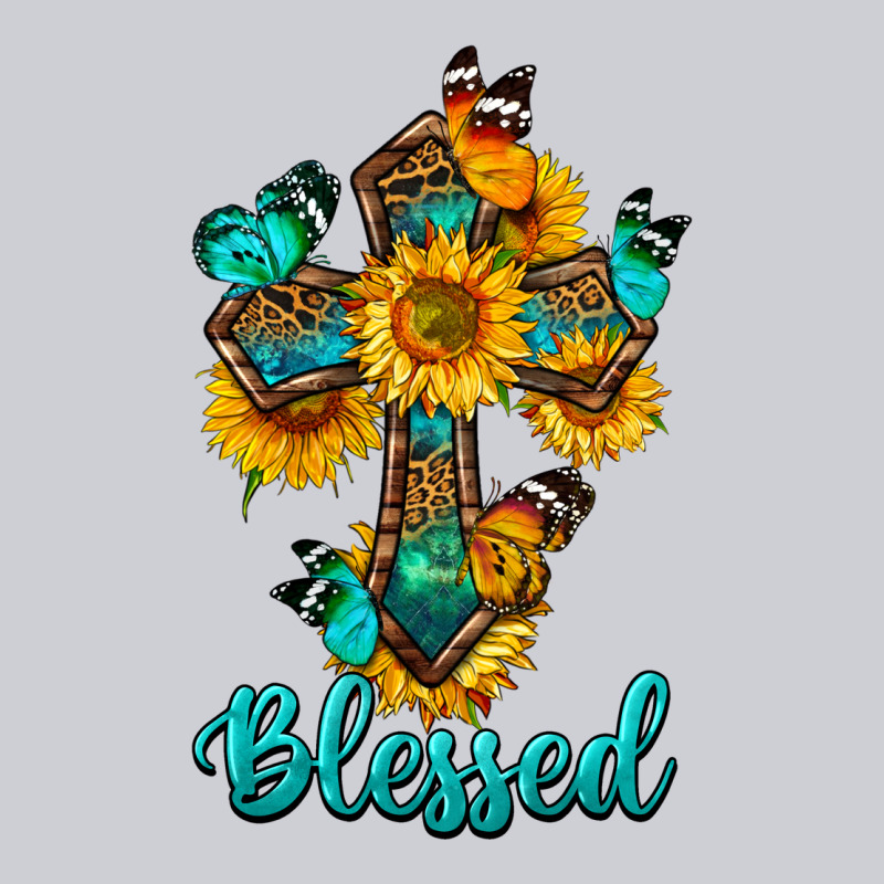 Cross With Butterfly Blessed Heavyweight Sweatshirt by BundleAndBundleShop | Teevron