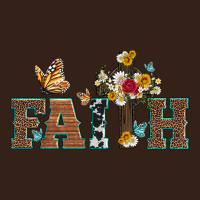 Faith Cross And Butterfly With Sunflower Leopard And Roses Heavy Core Tee | Teevron