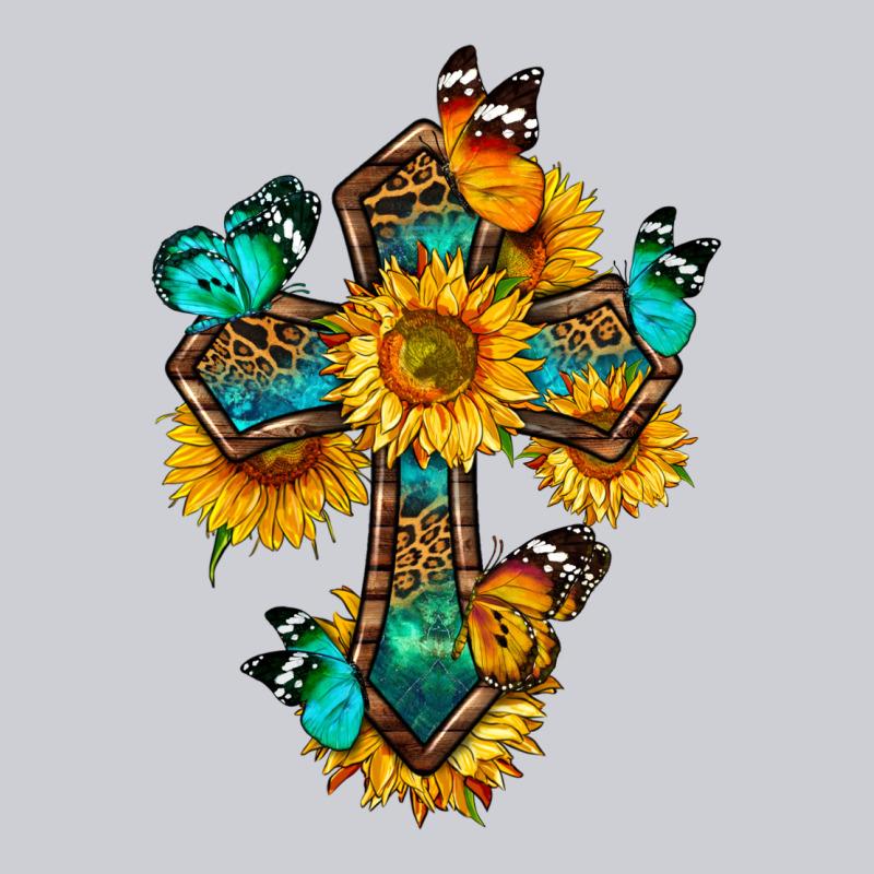 Cross With Butterfly Heavyweight Sweatshirt by BundleAndBundleShop | Teevron