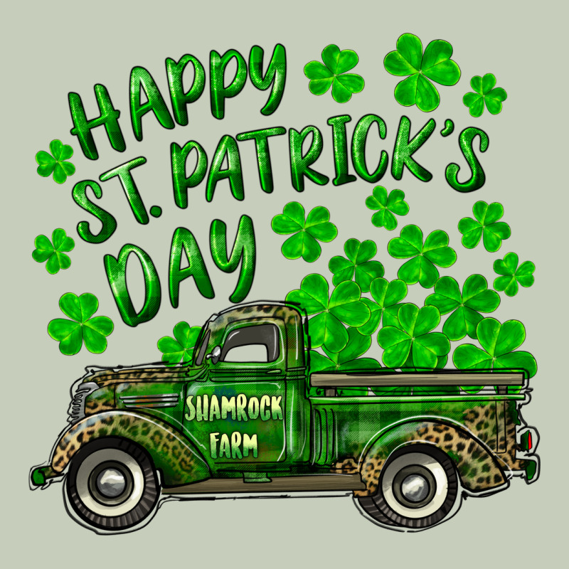 Happy St. Patricks Day Shamrock Farm Truck Ladies Tee by RanaPortraitStore | Teevron