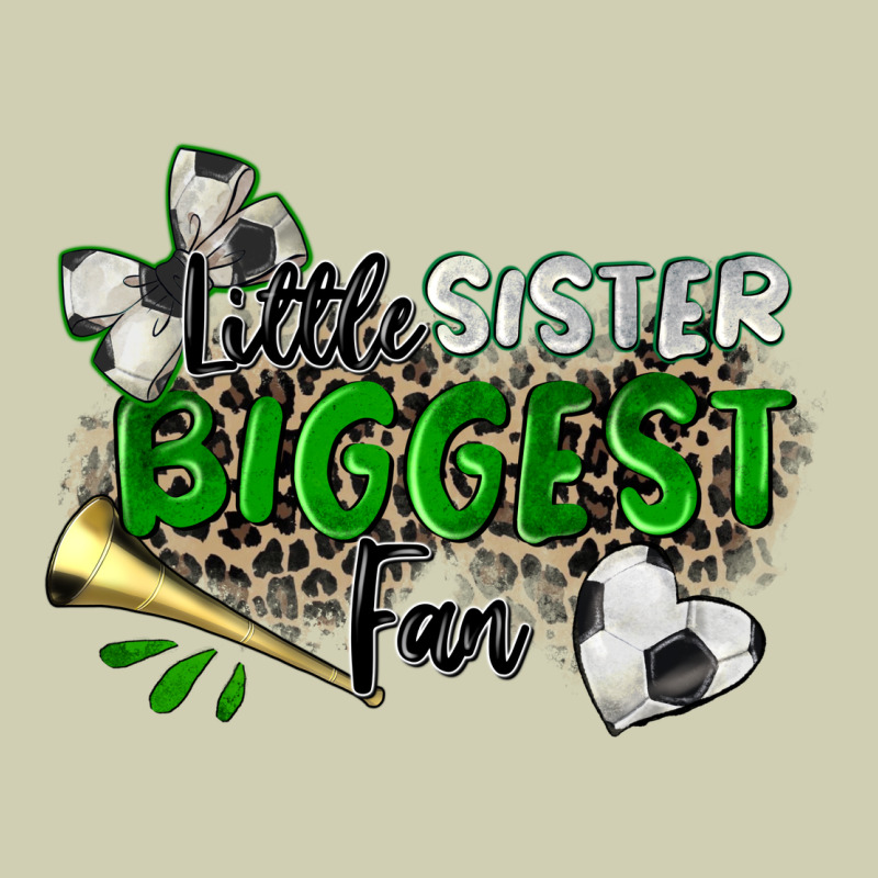 Little Sister Biggest Fan Soccer Heavy Core Tee by Zillion Design Studio | Teevron