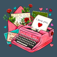 Pink Typewriter And Letters Urban Heavy Tee | Teevron
