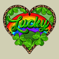 Lucky Heart With Leopard Heavy Core Tee | Teevron