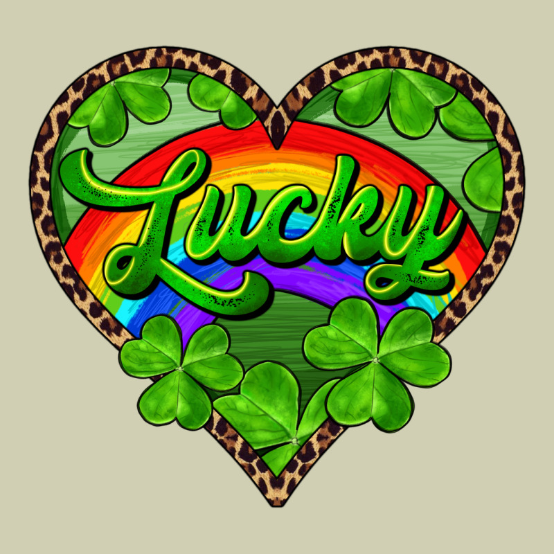 Lucky Heart With Leopard Heavy Core Tee by RanaPortraitStore | Teevron