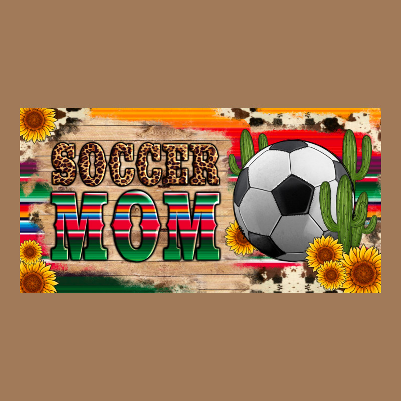Soccer Mom With Ball And Sunflower Cactus Serape Licanse Plate Classic Tee by Artiststas | Teevron