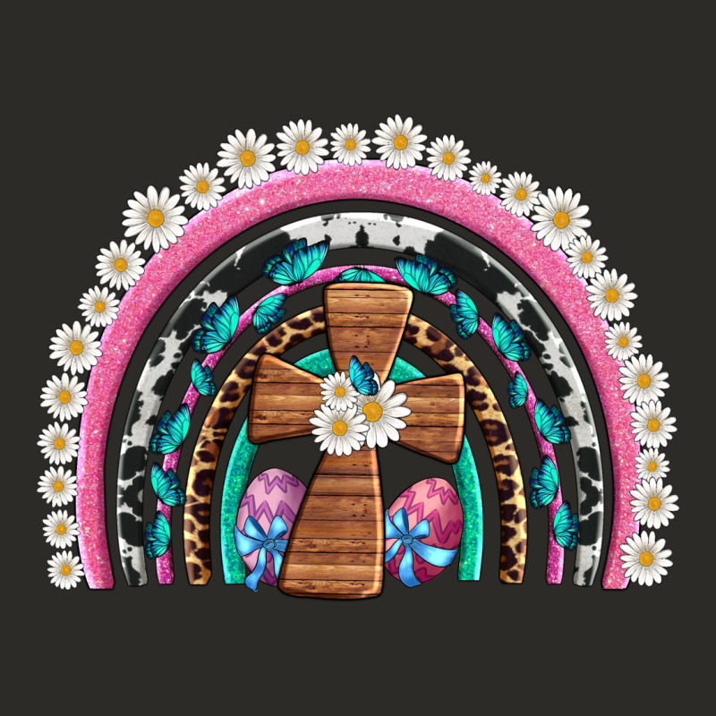 Easter Cross Daisy Egg Rainbow Heavy Core Tee by Artiststas | Teevron