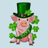 St. Patricks Day Lucky Baby Pig Ladies Tee | Teevron