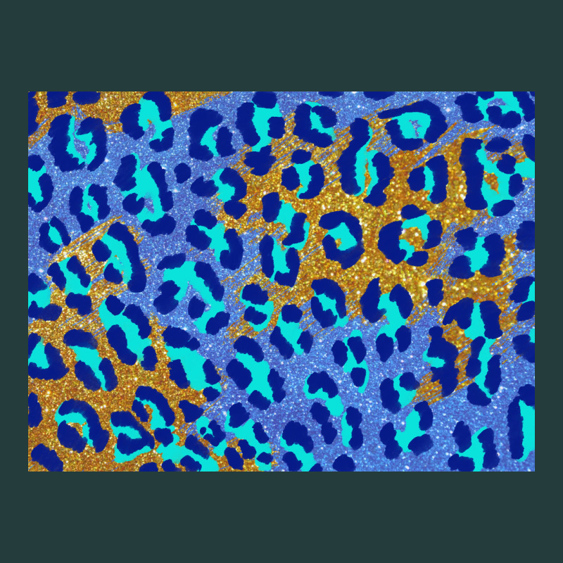 Leopard Background Turquoise And Gold 3200x2400 Classic Tee by AdoDesignShop | Teevron