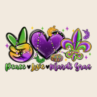 Peace Love Mardi Gras Zipper Hoodie | Teevron