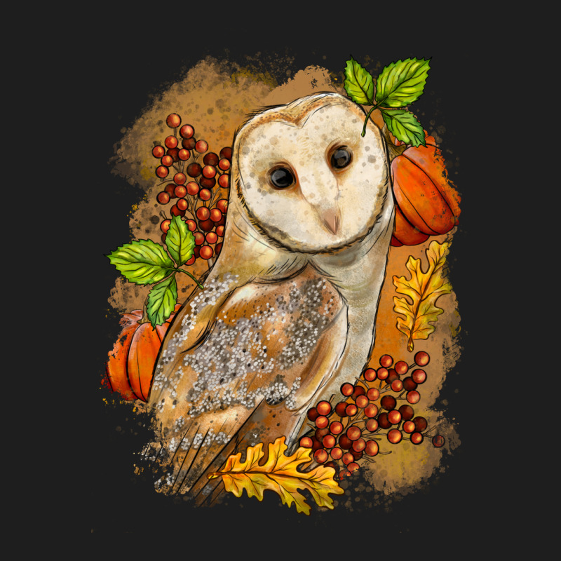Fall Owl Heavyweight Hoodie by LillyAllenDesigns | Teevron