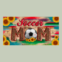 Soccer Mom With Ball And Sunflower And Serape Licanse Plate Classic Tee | Teevron