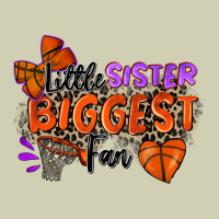 Little Sister Biggest Fan Basketball Heavy Core Tee | Teevron