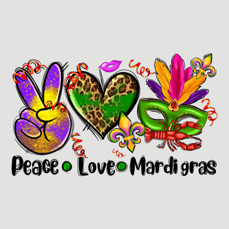 Peace Love  Mardi Gras Classic Tee by AdoDesignShop | Teevron