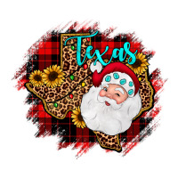 texas santa wood slice ornament | Teevron