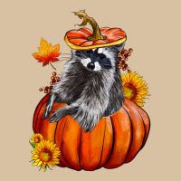 Fall Pumpkin Raccoon Heavyweight Hoodie | Teevron