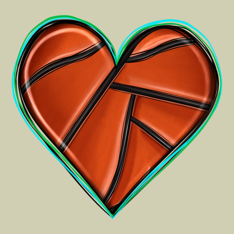 Basketball Heart Heavy Core Tee by texasbilliewilder | Teevron