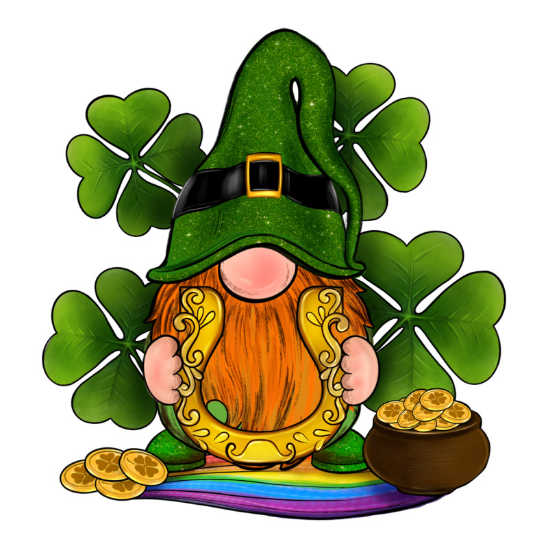 St Patricks Day Gnomes Shamrock Gold Horseshoes Rainbow Premium Tee by RanaPortraitStore | Teevron