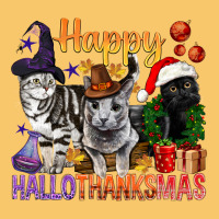 Happy Hallothanksmas Cats Vintage Hoodie | Teevron