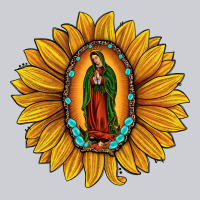 Our Lady Of Guadalupe Sunflower Heavyweight Sweatshirt | Teevron