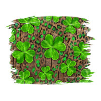 st patricks day shamrock and leopard distressed ba | Teevron