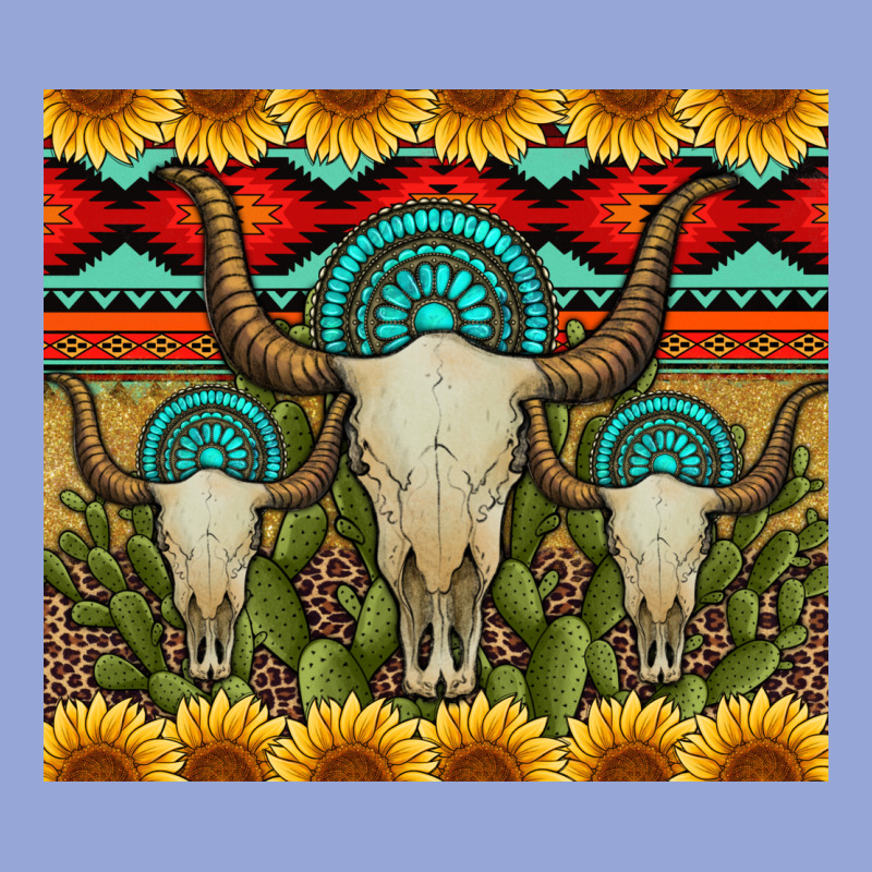 Bull Skulls Gemstones And Cactus With Leopard And Aztec Classic Tee by Artiststas | Teevron