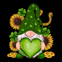 St Patricks Day Shamrock Sunflowers Gnomes Ladies Tee | Teevron