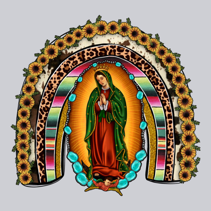 Our Lady Of Guadalupe Rainbow Heavyweight Sweatshirt by JahusDesignShop | Teevron