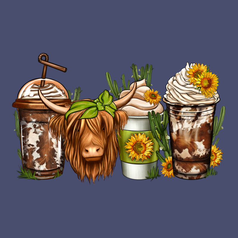 Longhaired Cow Coffee Vintage Tee by Jasminsmagicworld | Teevron