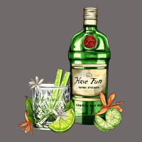 Gin Tonic Bottle And Cocktail Urban Heavy Tee | Teevron