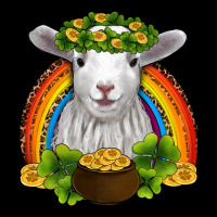 St Patricks Day Baby Sheep Shamrocks Gold Rainbow Premium Tee | Teevron