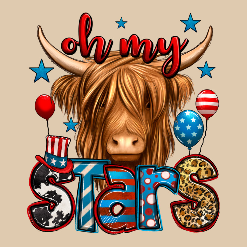 Oh My Stars 4th Of July Shaggy Cow Heavyweight Sweatshirt by Jasminsmagicworld | Teevron