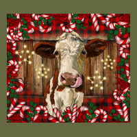 Christmas Heifer With Candy Canes Long Sleeve Tee | Teevron