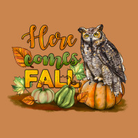 Here Comes Fall Owl Heavyweight Hoodie | Teevron