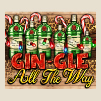Gin Gle Christmas Gin Bottles Urban Heavy Tee | Teevron