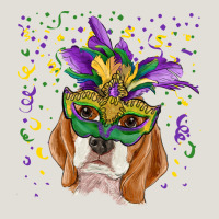 Mardi Gras  Mask Beagle Heavy Core Tee | Teevron