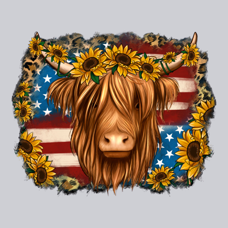 4th Of July Shaggy Cow Heavyweight Sweatshirt by Jasminsmagicworld | Teevron