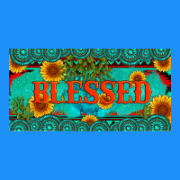 Blessed Turquoise Gemstone Cactus And Sunflower Licanse Plate Classic Tee | Teevron